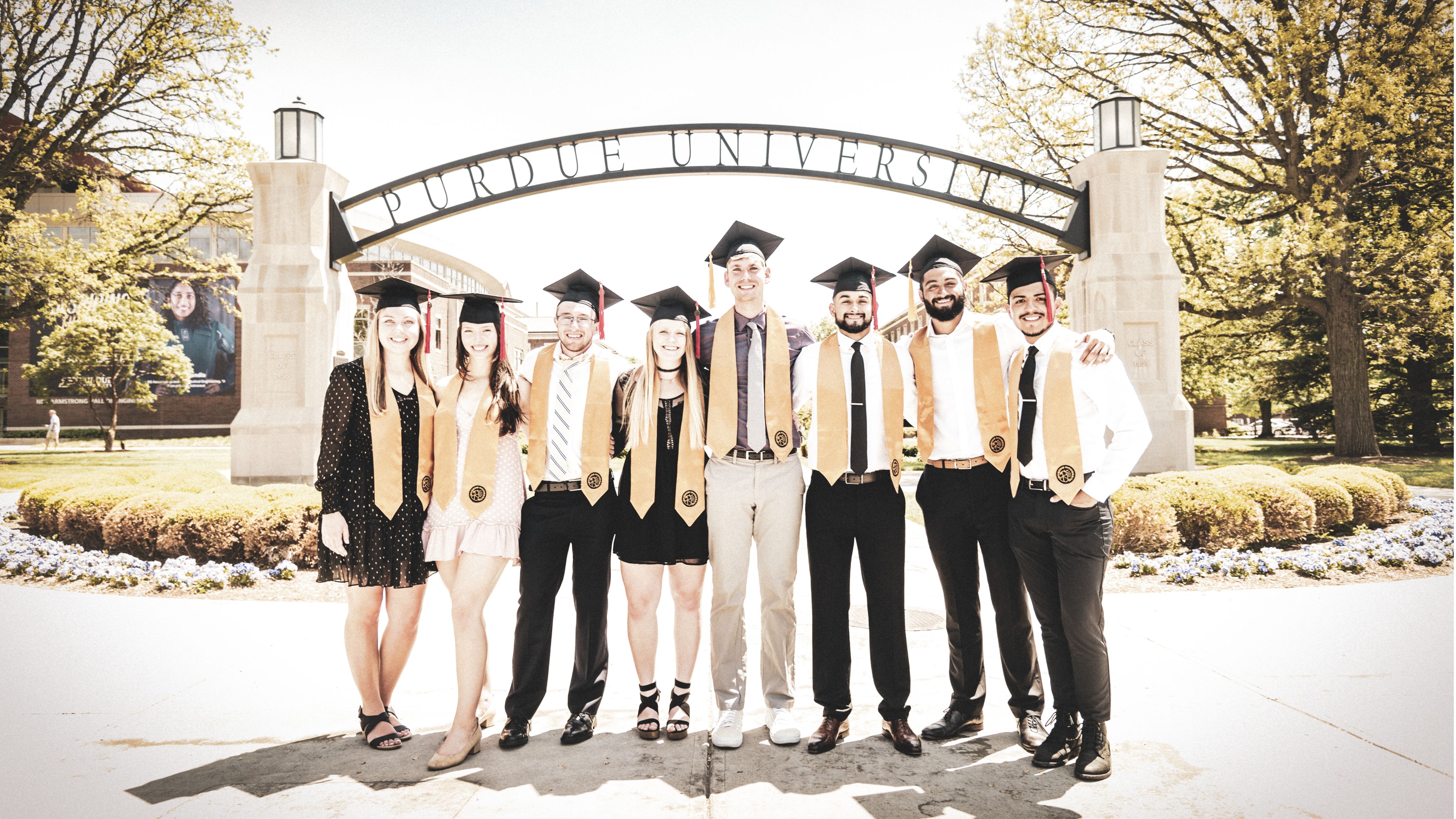 The image shows Purdue graduates