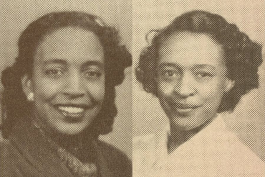 The image shows Winifred Parker White and Frieda Parker Jefferson