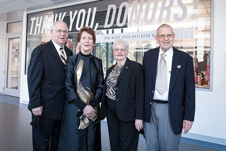 The image shows Jim and Jeannie Chaney and Judy and Dave Hale 