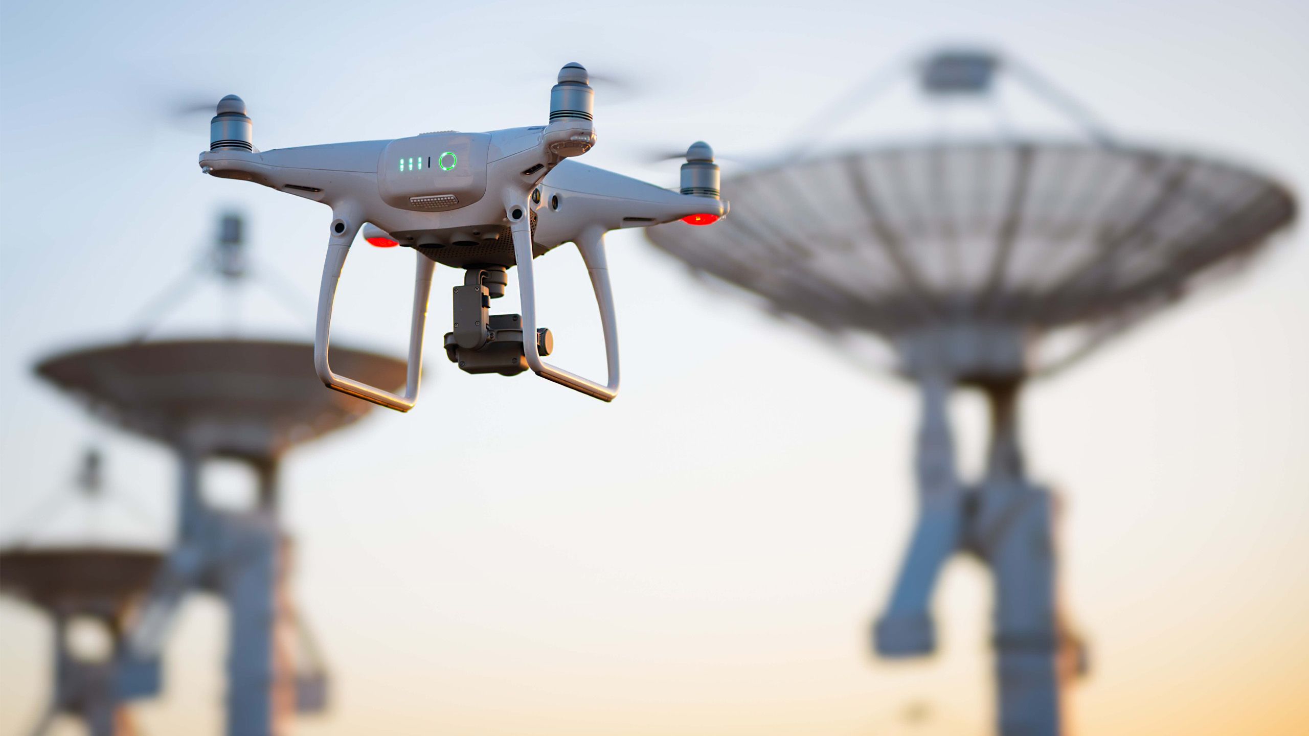 The image shows a drone