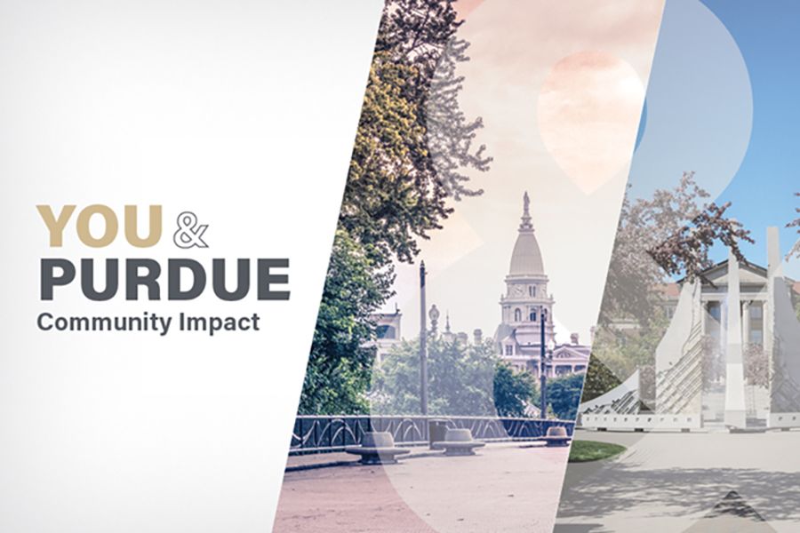 The image says "You & Purdue Community Impact"