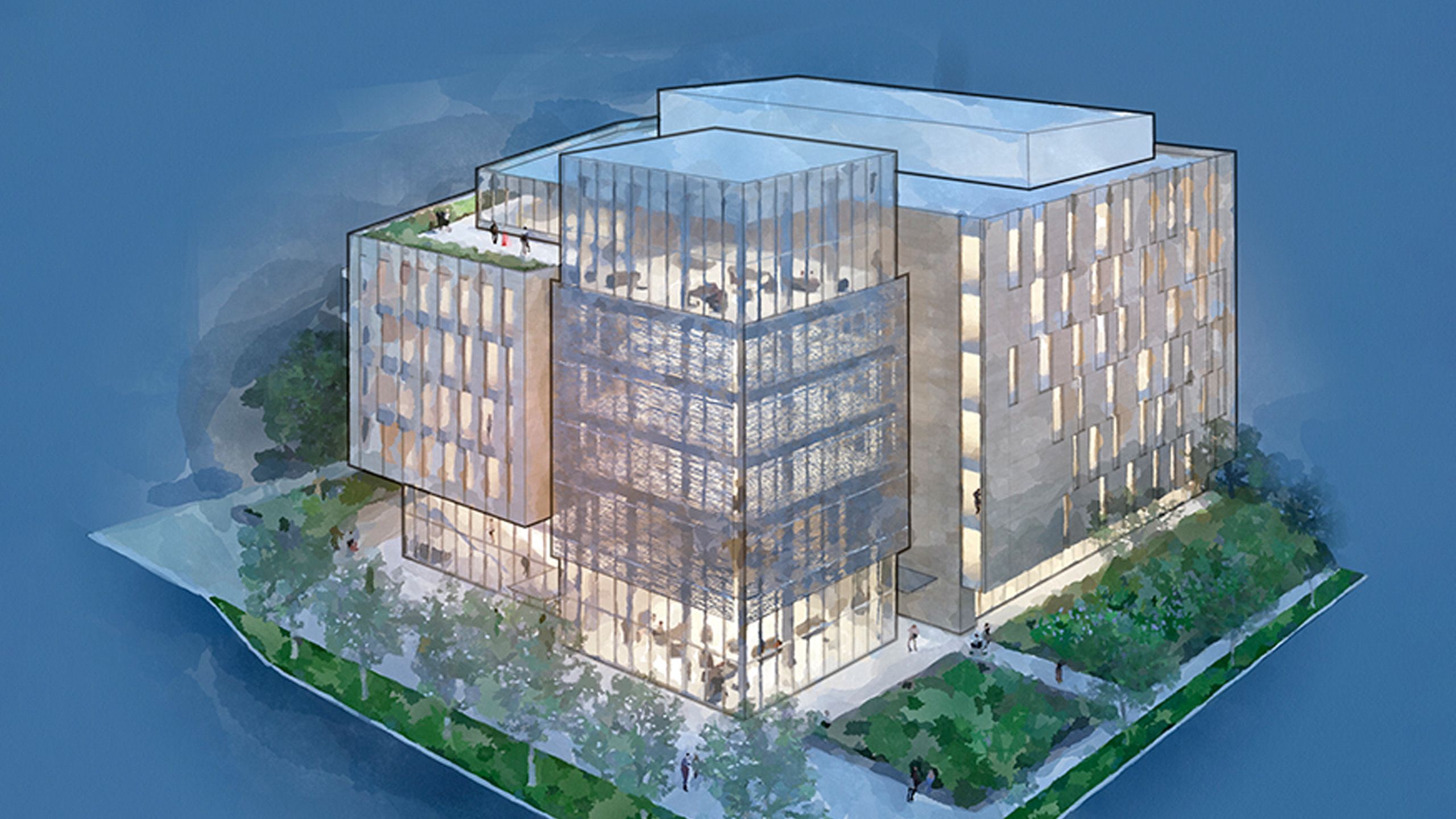 A rendering of the new Mitchell E. Daniels, Jr. School of Business