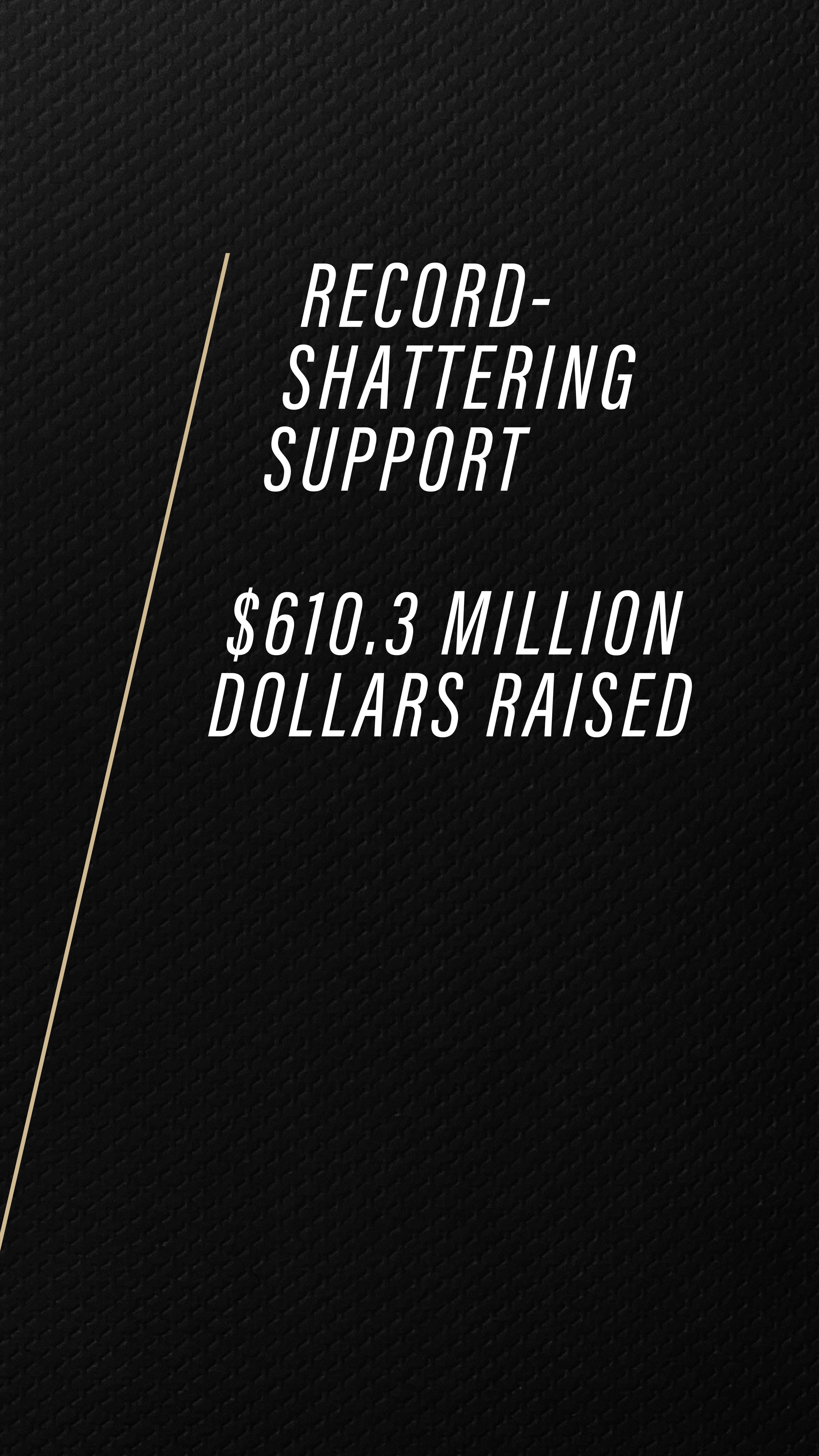 $610.3 million dollars raised