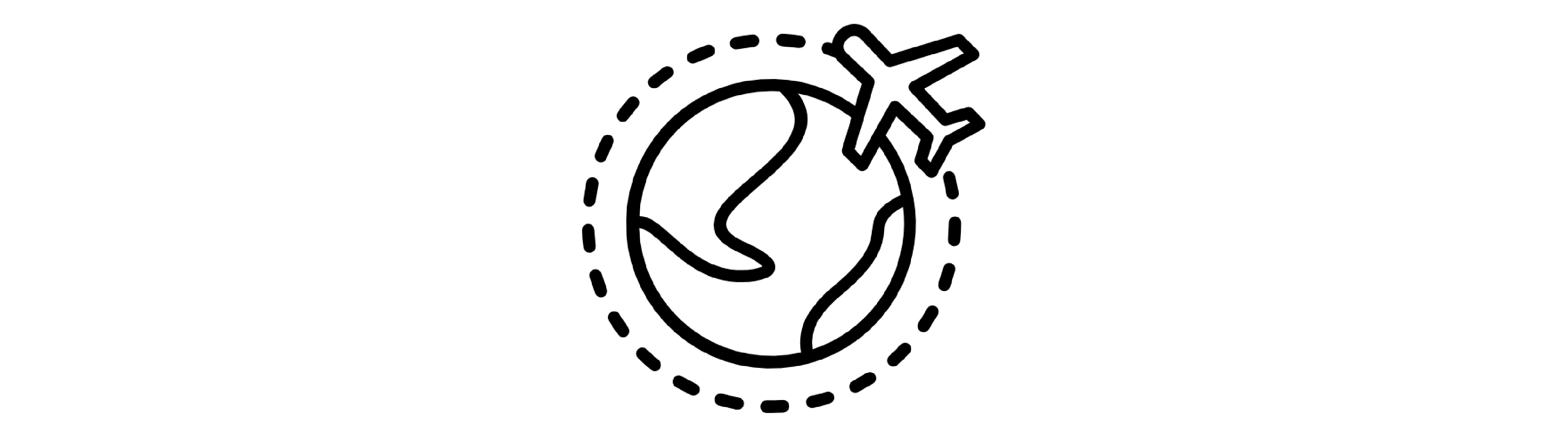 The image shows an illustration of an airplace and Earth