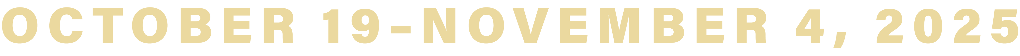 October 19–November 4, 2025