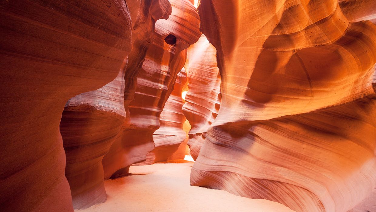 The inner path of Antelope Canyon
