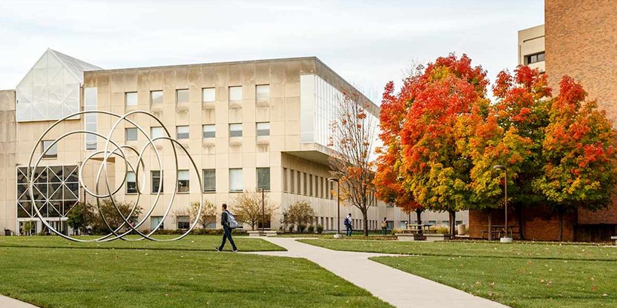 IUPUI campus in the fall